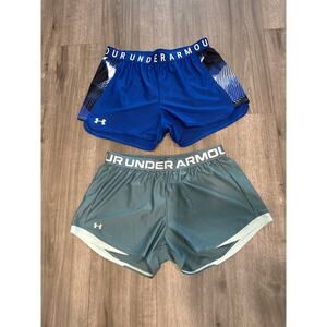 Under Armour Shorts Blue Green Women's Medium